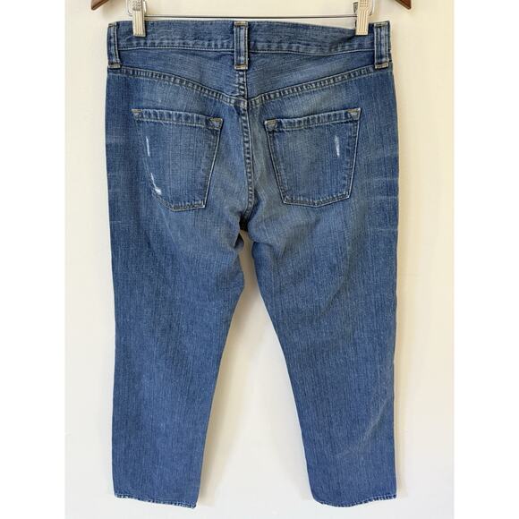 J Crew Jeans Vintage Slim Straight Womens 32 Blue Denim Mid Rise Medium Wash - Picture 6 of 14